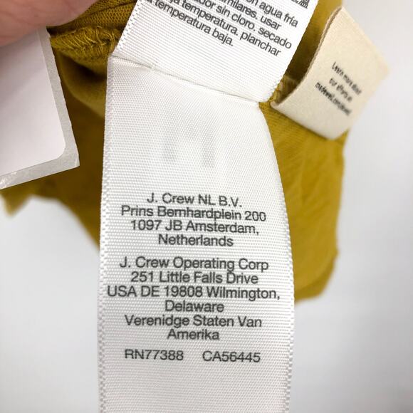 MADEWELL Women Whisper Cotton V Neck Tank Small Mustard Yellow NWOT - Picture 8 of 8